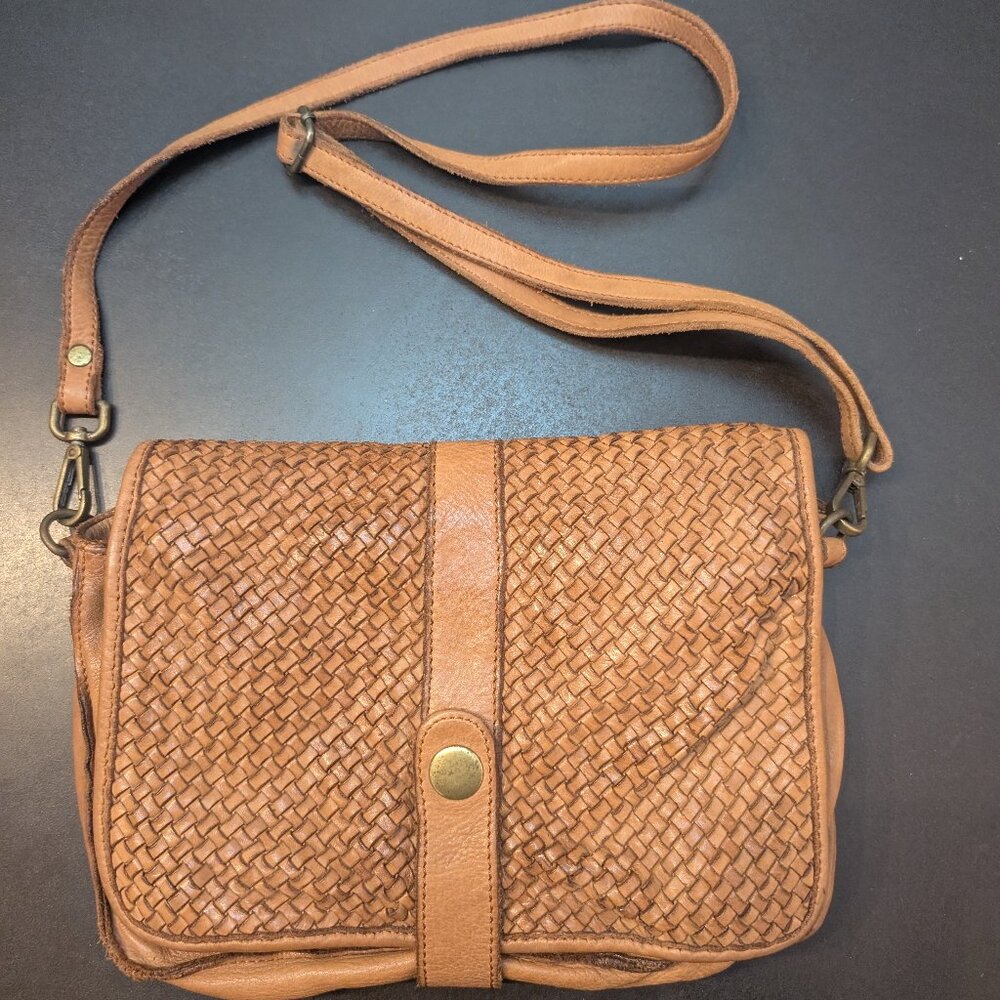 Garnet Hill Cristina Woven Cross-Body Bag